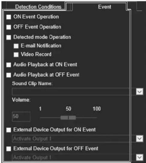 CANON VB-H761LVE - Configure event settings. - 1