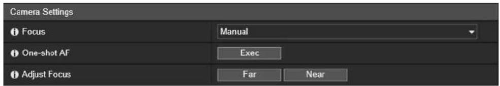 CANON VB-H761LVE - Setting the Focus - 1