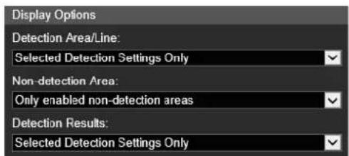 CANON VB-H761LVE - Displaying Settings for Detection Areas/Detection Lines, Non-Detection Area and Detection Results (Display Options) - 1