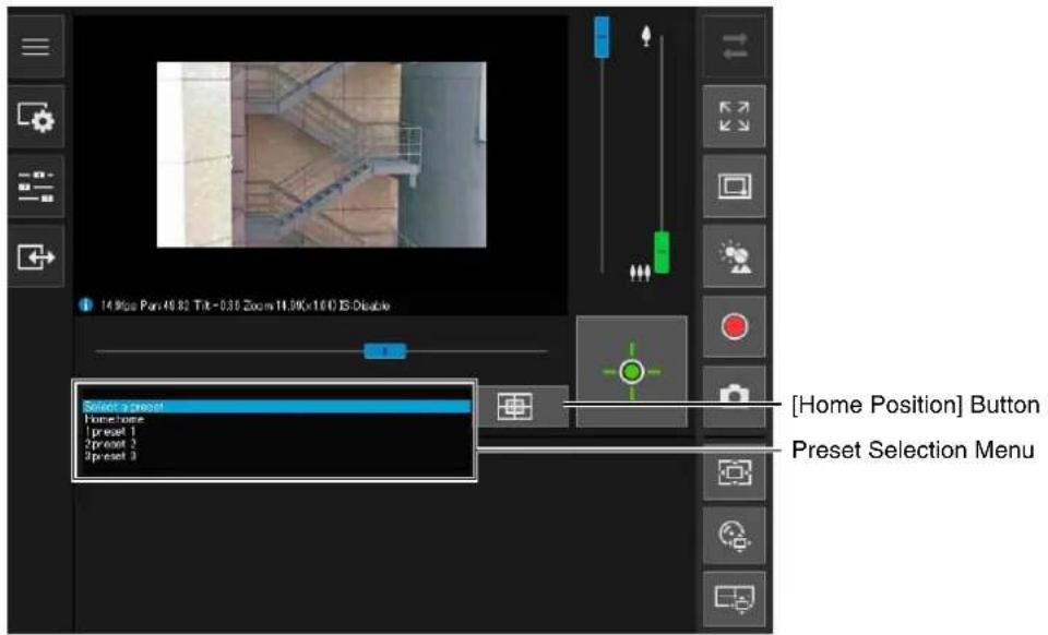 CANON VB-H761LVE - Using Presets or the Home Position - 1