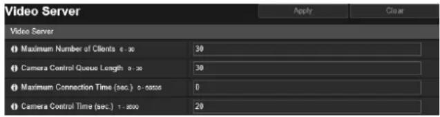 CANON VB-H761LVE - [Server] > [Video Server] Video Transmission Settings - 1