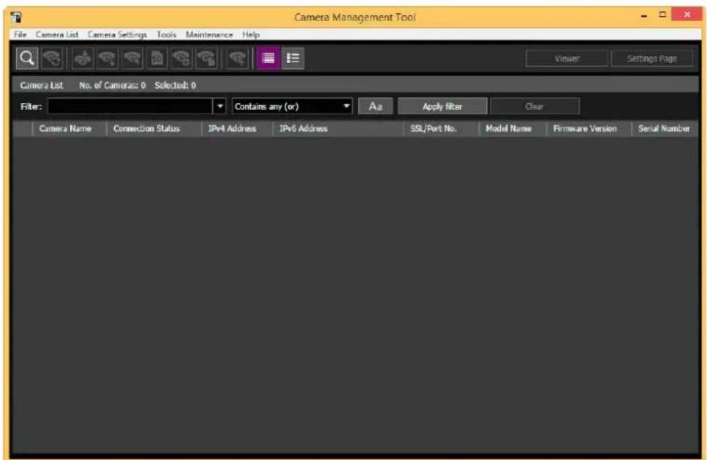 CANON VB-H761LVE - Launching the Camera Management Tool - 2