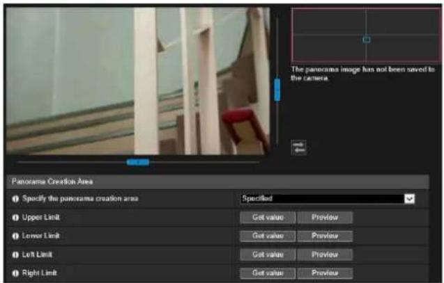 CANON VB-H761LVE - Set the panorama creation area using the video display area. - 1