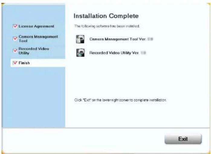 CANON VB-H761LVE - Click [Exit] or [Reboot]. - 1