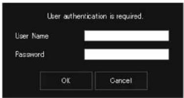 CANON VB-H761LVE - Enter a user name and password and click [OK]. - 1