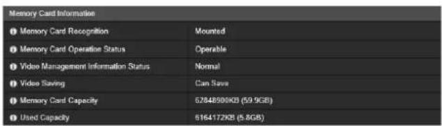 CANON VB-H761LVE - Memory Card Operations and Information Display - 2