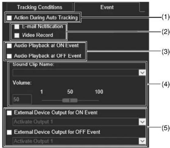 CANON VB-H761LVE - Configuring Operations for "Detected" ([Event] Tab) - 2