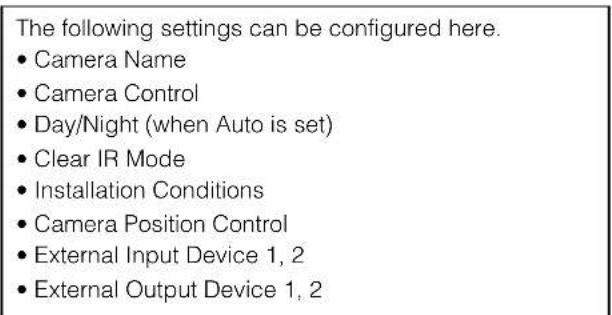 CANON VB-H761LVE - [Camera] > [Camera] Setting General Camera Controls - 2