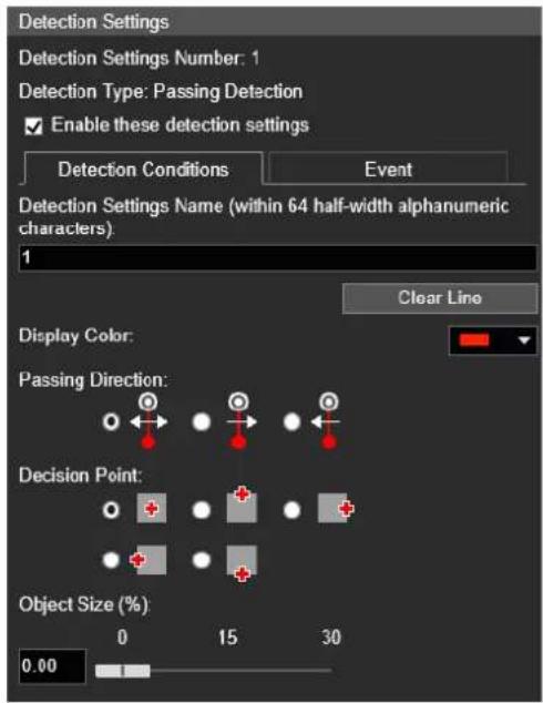 CANON VB-H761LVE - How to Configure Passing Detection - 1