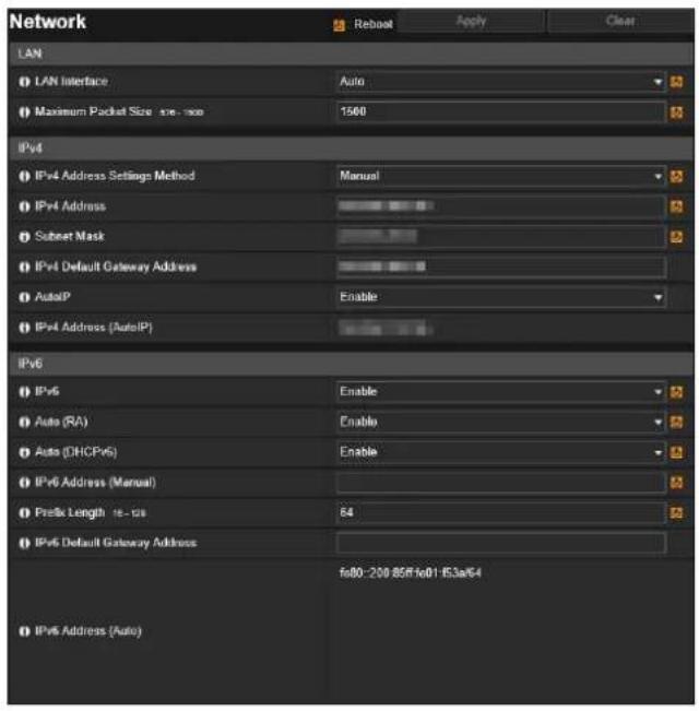 CANON VB-H761LVE - [Basic] > [Network] Configuring Network Settings - 1