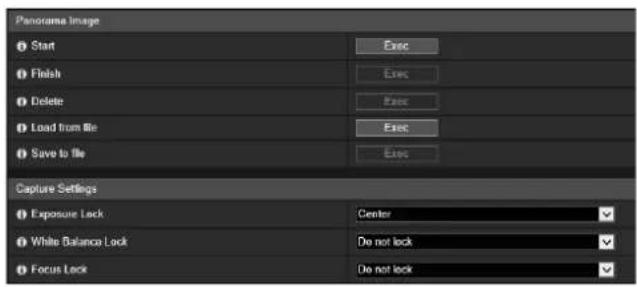 CANON VB-H761LVE - [Camera] > [Panorama] Creating a Panorama Image - 2