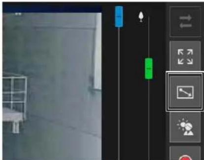 CANON VB-H761LVE - Click the [Switch Area Zoom/Drag to Move] button to enter (Drag to Move) mode. - 1
