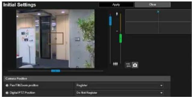 CANON VB-H761LVE - [Camera] > [Initial Settings] Setting Initial Video Settings - 1