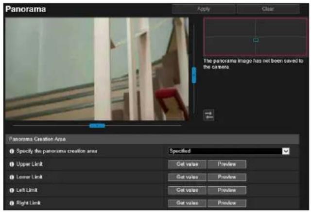 CANON VB-H761LVE - [Camera] > [Panorama] Creating a Panorama Image - 1