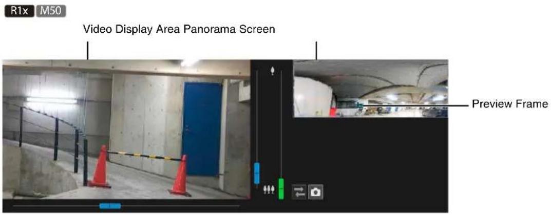 CANON VB-H761LVE - Operate the panorama image to set the angle you want to register as the preset. - 1