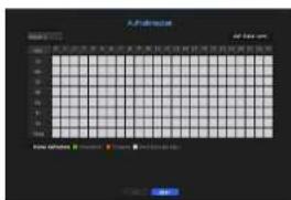Hanwha TRM-1610S - Aufnahmezeitplan - 2