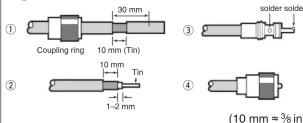 ICOM AH-4 - Fig. 3 PL-259 CONNECTOR SOLDERING - 1
