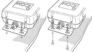 ICOM AH-4 - Fig. 5 MOUNTING THE AH-4 - 2