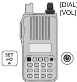 [DIAL] [VOL] SET mO A