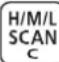 ICOM IC-T70A - OUTPUT POWER • SCAN KEY [H/M/L] • [SCAN](H/M/L) - 1