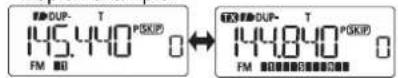 ICOM IC-T70A - ◇ Setting duplex direction - 2