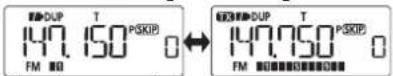 ICOM IC-T70A - ◇ Setting duplex direction - 3