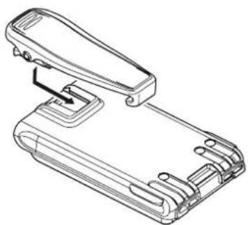 ICOM IC-T70A - ■ Belt clip - 1