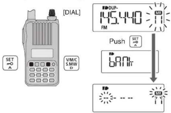 [DIAL] SET A V/M/C S.MW D DUP- 145.440 FM MR Push SET A 699T MR