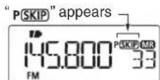 ICOM IC-T70A - ■ Skip channel/frequency setting - 6
