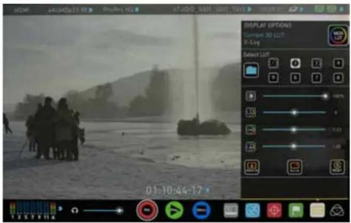 Atomos Shogun Studio - Display Option Menu - 2
