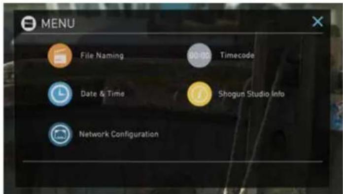 Atomos Shogun Studio - Menu - 4