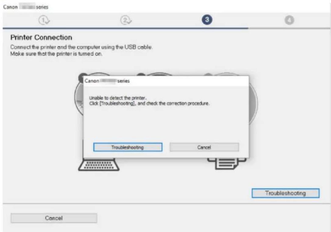 CANON PIXMA TS3320 - If you cannot get past the Printer Connection screen: - 1