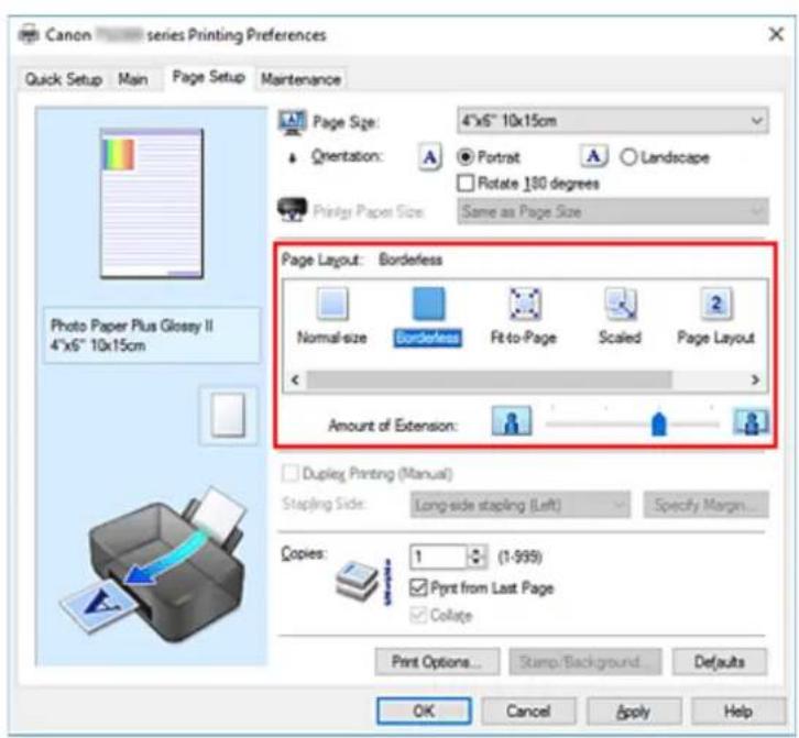 CANON PIXMA TS3320 - Setting Borderless Printing - 1