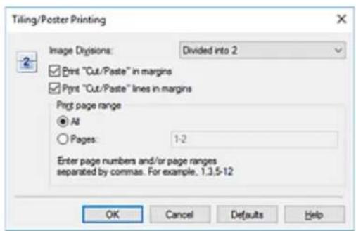 CANON PIXMA TS3320 - Set the number of image divisions and the pages to be printed - 1