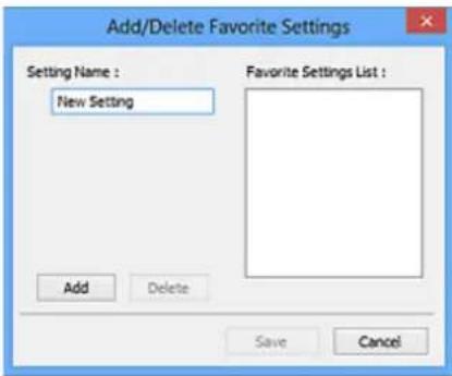CANON PIXMA TS5320 - Favorite Settings - 1