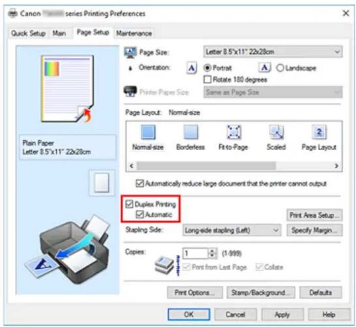 CANON PIXMA TS5320 - Performing Automatic Duplex Printing - 1