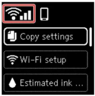 CANON PIXMA TS5320 - Is the printer connected to the wireless router? - 1