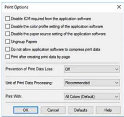 CANON PIXMA TS5320 - Changing the Print Options - 2