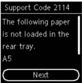CANON PIXMA TS5320 - When the paper settings for printing are different from the paper information registered to the printer: - 2