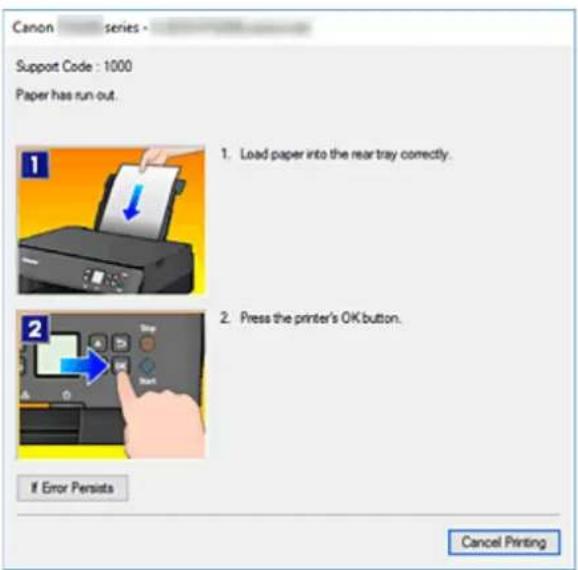 CANON PIXMA TS5320 - When Errors Occur - 1