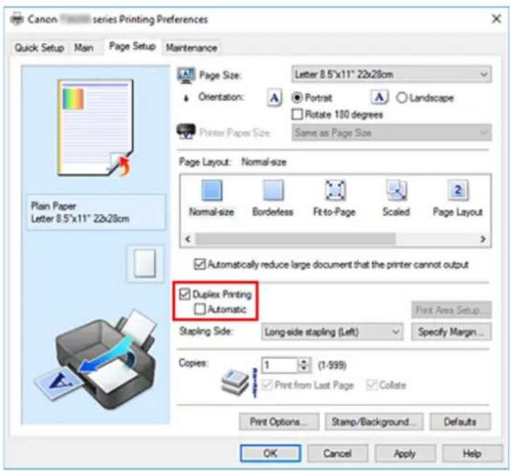 CANON PIXMA TS5320 - Performing Duplex Printing Manually - 1