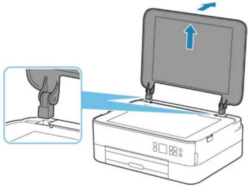 CANON PIXMA TS5320 - Detaching the document cover: - 1