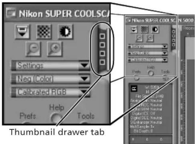 Nikon SUPER COOLSC Settings Neg (Color) Calibrated RGB Prefs Help Tools Thumbnail drawer tab Nikon SUPER COOLSC Settings Negative Color Positive Color Prefer Help Tools W 5000 H 2000 File Specific, 3 MB Analog/Amplification Neutral DCE, RDC, Neutral Digital GEM, Neutral Digital ICE Of Digital DCE, Neutral SLEthancer Neutral Multi-Sample To Bit Depth B