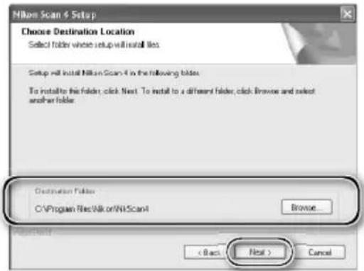Nikon Scan 4 Setup Choose Destination Location Select folder where setup will install files. Setup will install Nikon Scan4 in the following folder. To install to this folder, click Next. To install to a different folder, click Browse and select another folder. Destination Folder C:\Program Files\Nikon\NI-Scan4 Browse... < Back Next > Cancel