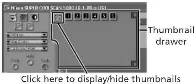 Nikon SUPER COOL SCAN 5000 ID 1.00 x USB Thumbnail drawer Click here to display/hide thumbnails