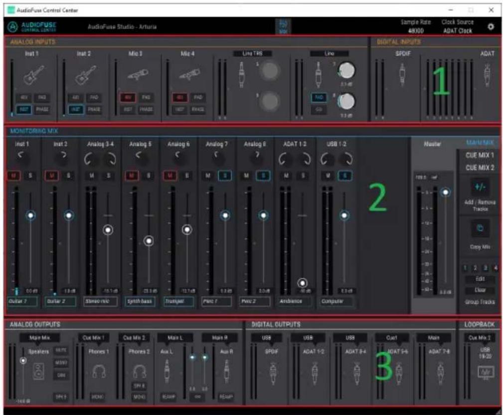 Arturia AudioFuse Studio - Das AudioFuse Studio-Fenster - 1