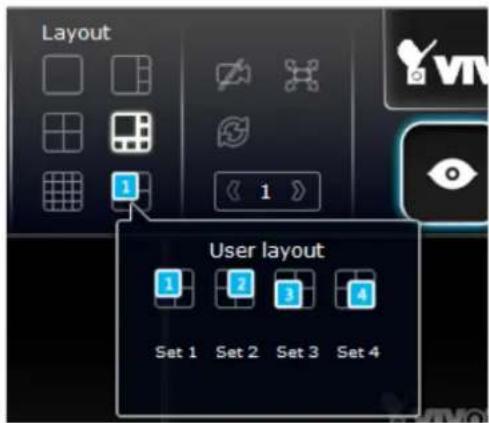 Layout 1 1 User layout 1 2 3 4 Set 1 Set 2 Set 3 Set 4