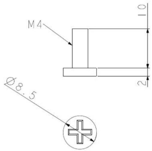 M4 Ø8.5 10 2