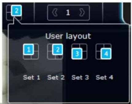 User layout 1 2 3 4 Set 1 Set 2 Set 3 Set 4