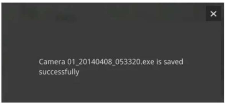 Camera 01_20140408_053320.exe is saved successfully